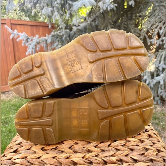 Dr. Doc Martens Chanda Black Flower Y2K Chunky Air Wair Platform Oxfords. 8/8.5 - Picture 8 of 9